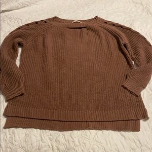 Altar’d State Sweater with Braided Sleeves